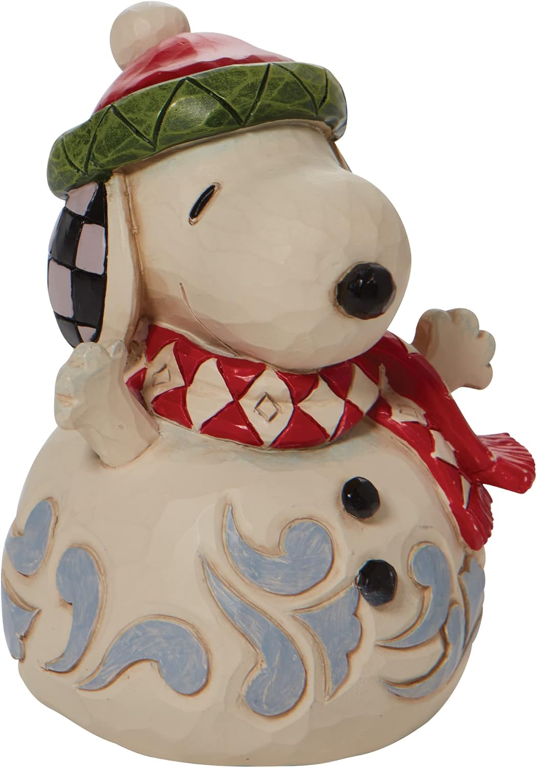 Enesco Jim Shore Peanuts Snoopy Snowman Miniature Figurine W226739