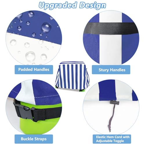Kids Water Table Cover Outdoor Play Heavy-Duty 600D Waterproof Blue Q47935