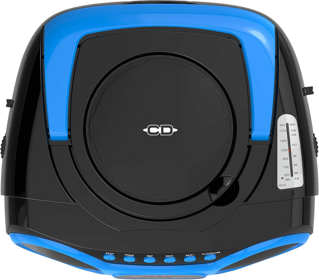 Sport Portable Stereo CD Boombox with AM/FM Radio, Blue G90531
