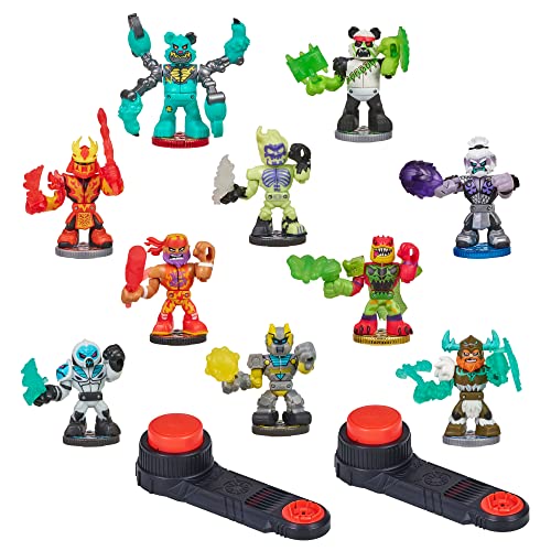 Legends of Akedo Button Bash Collector Pack 10 Arcade Warrior Figures with 2 Controllers L81170