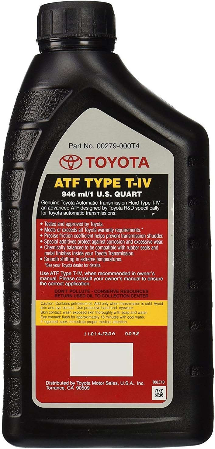 Toyota 00279-000T4 Automatic Transmission Fluid, 6 Pack M91683