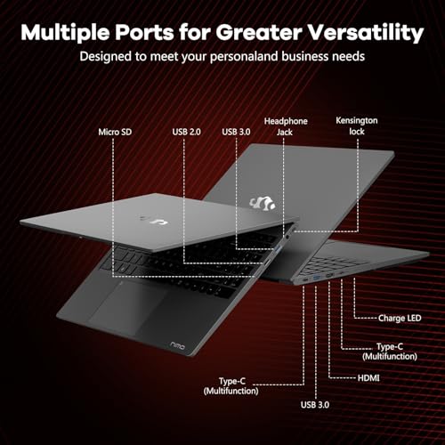 NIMO 15.6" FHD IPS Gaming Laptop, AMD Ryzen 5 6600H, 16GB RAM, 1TB SSD R298468