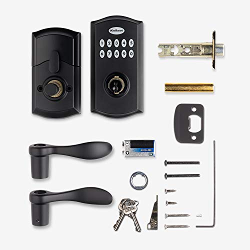 Kwikset SmartCode 955 Keyless Keypad Door Lock with Handle, Satin Nickel Q5981