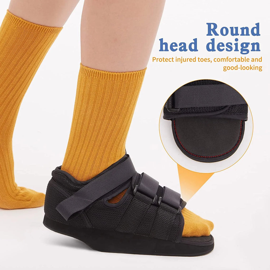 Post-op Healing Shoe with Heel Wedge for Foot Wounds (Large) O836