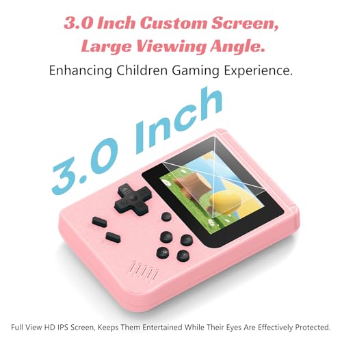 Retro Handheld Games Console with 400 Built-in Games, 3.0 Inch IPS Screen, Gray N346564