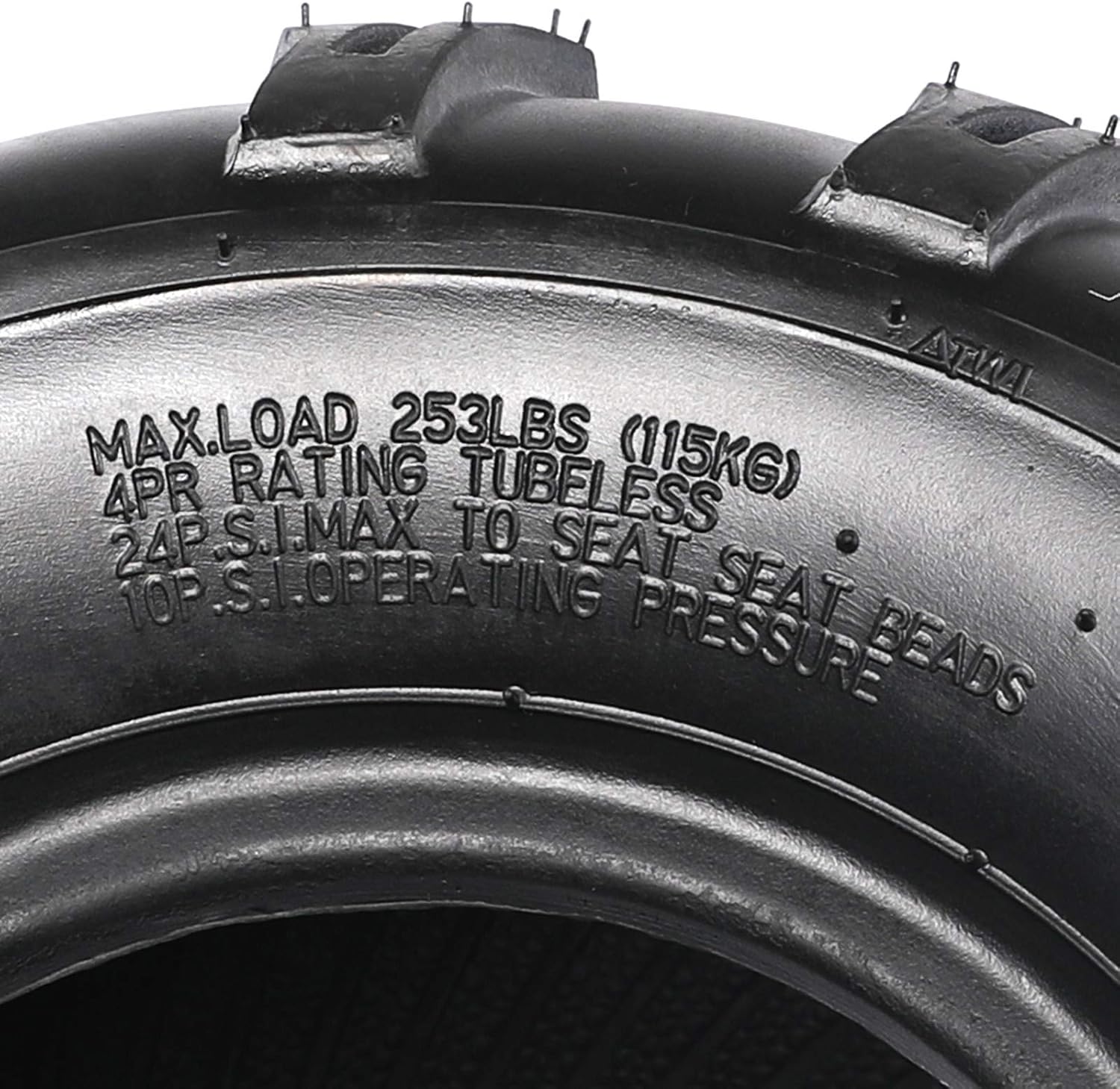 ATV Go Kart Quad Bike Tire Set 19x7-8 Front 18x9.50-8 Rear Tubeless Q685542