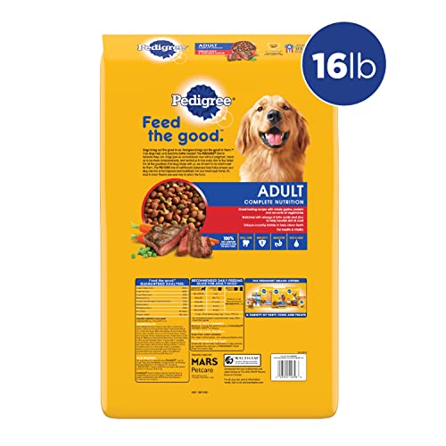 Pedigree High Protein Adult Dry Dog Food Beef and Lamb Flavor, 40 lb. Bag P239815