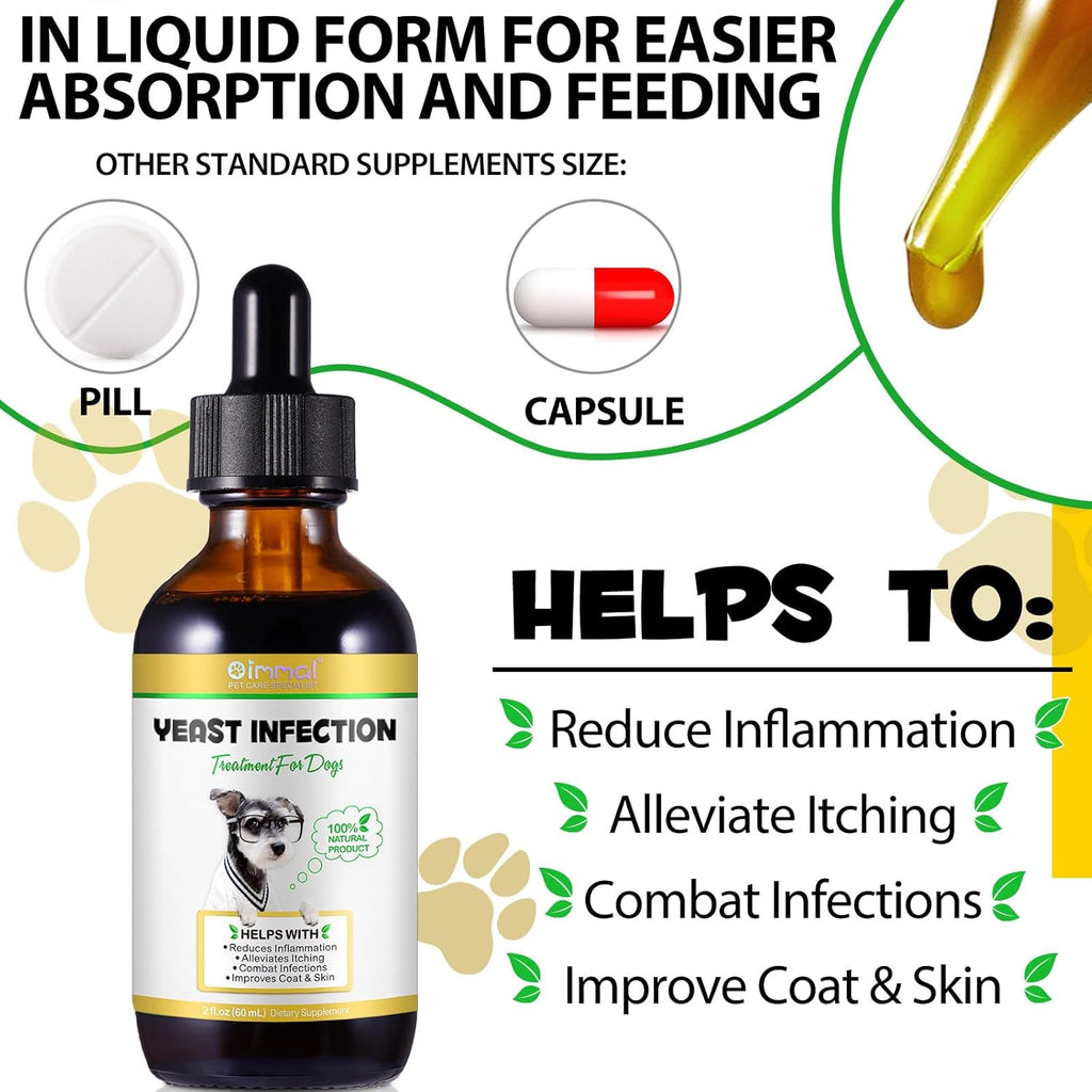 Yeast Infection Treatment for Dogs, Natural Ear Infection & Skin Itch Relief R390