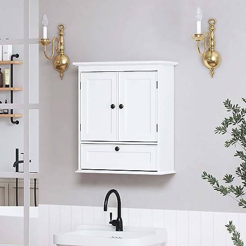 Spirich Small Wall Mounted Bathroom Cabinet, White E7850