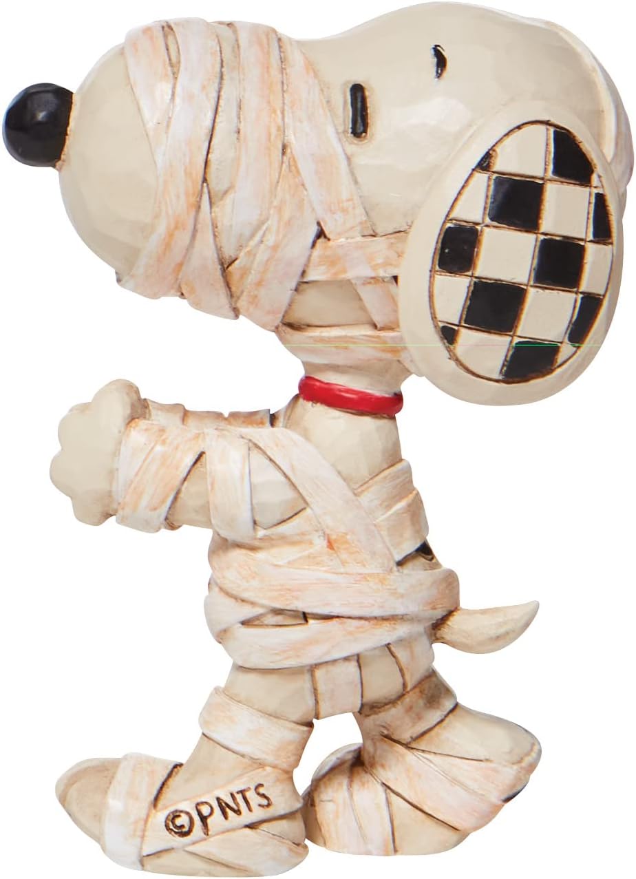 Enesco Peanuts Jim Shore Snoopy Mummy Miniature Figurine, 3 Inch G472