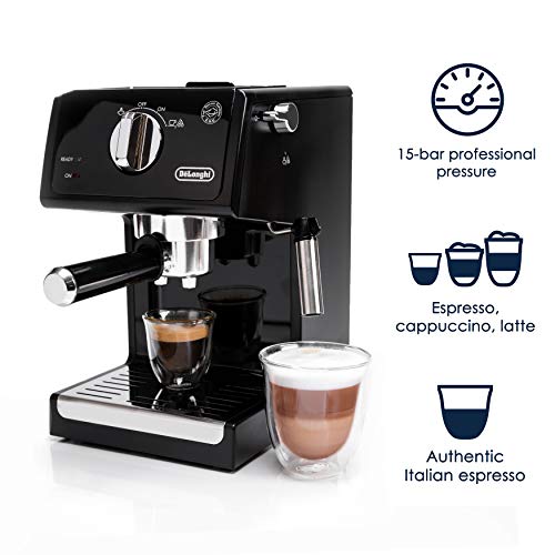 De'Longhi 15 Bar Pump Espresso and Cappuccino Machine, Stainless Steel, ECP3630 D87990