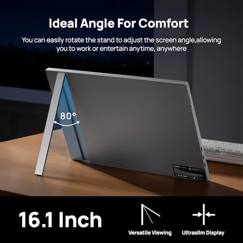 ARZOPA 16.1'' 144Hz Portable Gaming Monitor, 1080P FHD, HDR L526
