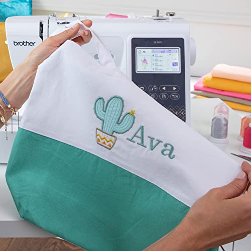 Brother SE700 Sewing and Embroidery Machine, Wireless LAN, 4" x 4" Hoop, White A786