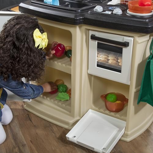 Step2 Great Gourmet Kids Kitchen Play Set with Lights and Sounds, 33 Pieces, Ages 3+ F2644