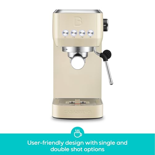 CASABREWS 3700 Essential Espresso Machine 20 Bar, Stainless Steel, Silver D8468
