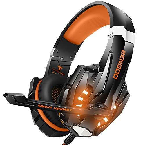 BENGOO G9000 Stereo Gaming Headset for PS4 PC Xbox One PS5, Noise Cancelling Over Ear with Mic U80966