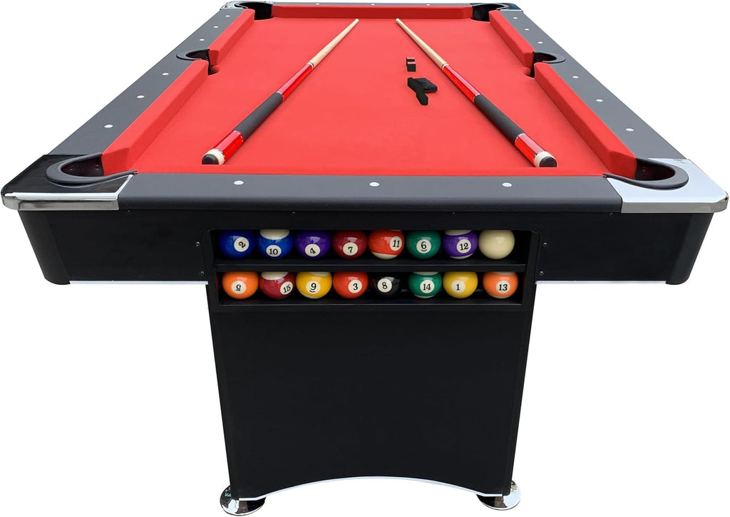 6 FT Portable Pool Table Set with Accessories A7971
