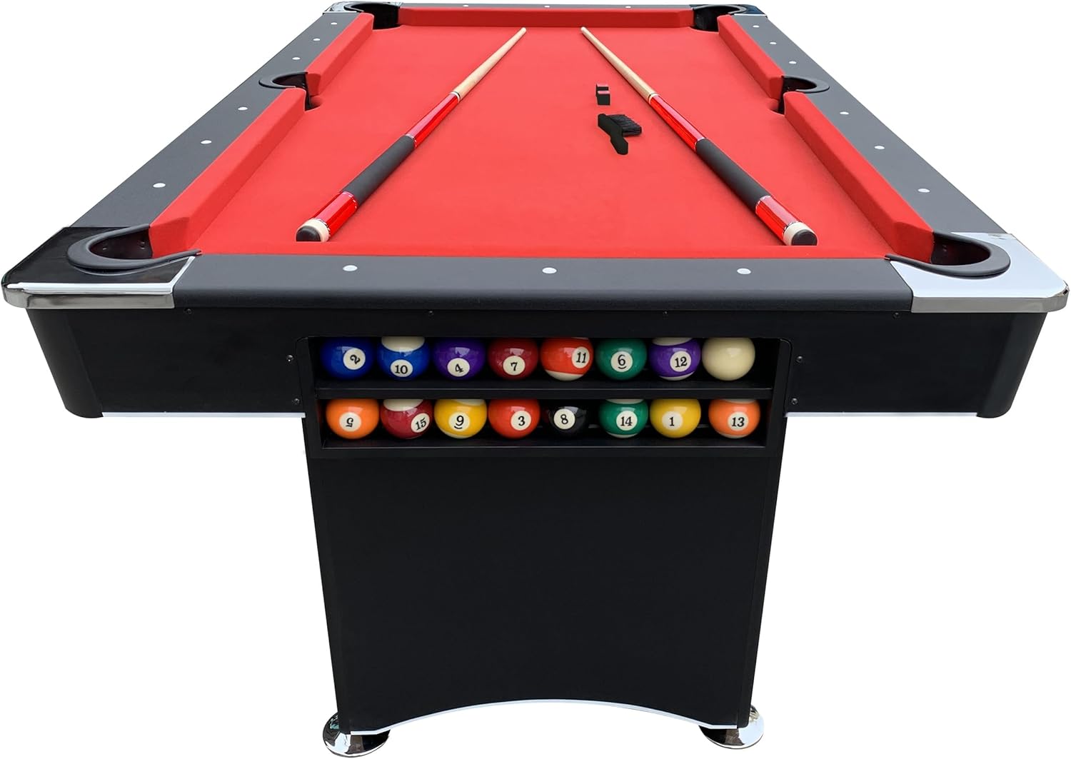 6 FT Portable Pool Table Set with Accessories A7971