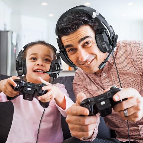 BENGOO G9000 Stereo Gaming Headset for PS4 PC Xbox One PS5, Noise Cancelling Over Ear with Mic U80966