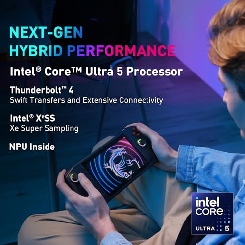 MSI Claw PC Gaming Handheld: Intel Ultra 7, 7" FHD 120Hz, 16GB, 512GB, Win 11 H32341
