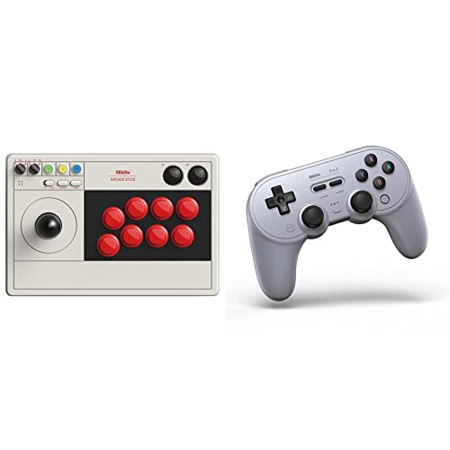 8Bitdo Arcade Stick for Switch & Windows, Wireless Bluetooth, 2.4G and Wired H47331