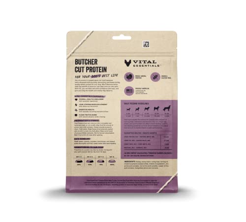 Vital Essentials Freeze Dried Raw Dog Food Turkey Mini Nibs, 5.5 oz W378535