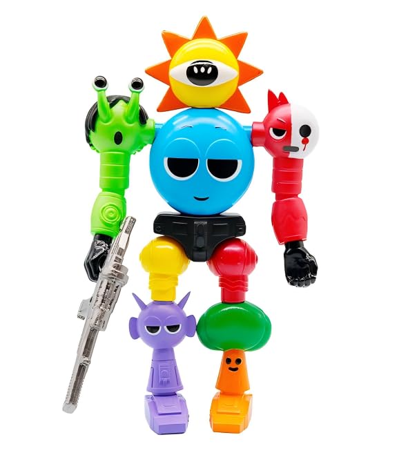 Sprunki Action Figures 2 Pack, Office Desk Decor, Gifts for Kids M738827