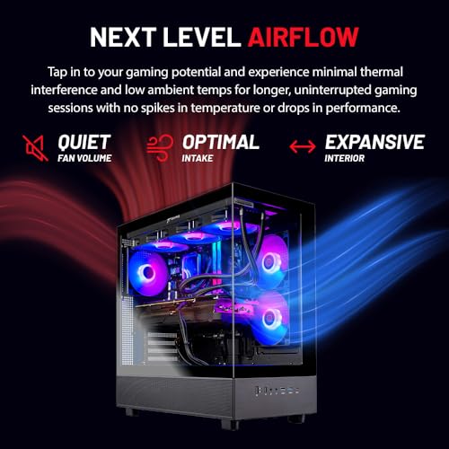 Skytech Gaming Azure 3 Desktop PC, Ryzen 7 9700X, RTX 5060, 32GB DDR5, 1TB SSD, Win 11 T224180