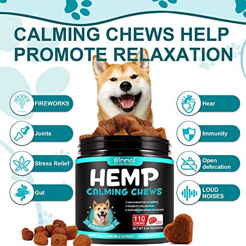 Calming Chews for Dogs with Hemp Oil, Chicken Flavor K673201