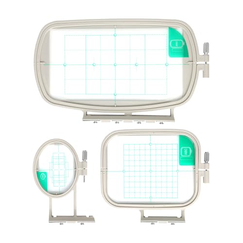 Sew Tech Embroidery Hoops for Brother SE700 PE535 SE600 PE545 SE400 PE570 SE725 PE500 SE630 LB5500 PE550D PE540D SE625 PE525 SE425 Innovis Babylock Verve Sofia2 (3in1 Set)