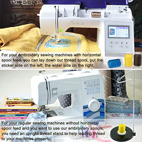 brothread 40 Colors Polyester Embroidery Machine Thread Kit 500M Each Spool A53441
