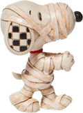 Enesco Peanuts by Jim Shore Snoopy Dressed as a Mummy Miniature Figurine, 3 Inch, Cream