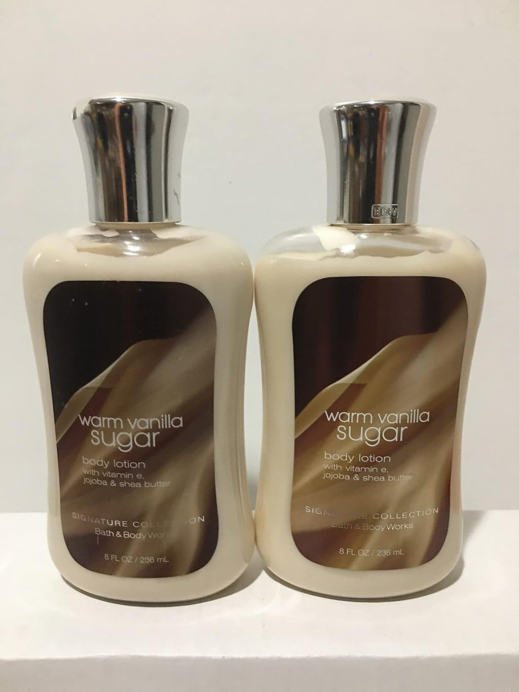 Bath & Body Works Signature Collection Warm Vanilla Sugar Lotion, 8 fl oz (Pack of 2)