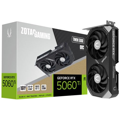 ZOTAC Gaming GeForce RTX 5060 Ti 16GB AMP Graphics Card F4540