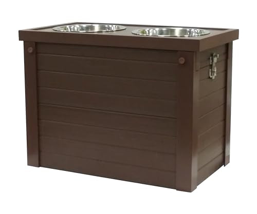 New Age Pet ECOFLEX Elevated Dog Feeder with 2 Stainless Steel Bowls V76929