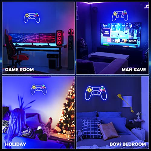 Kavaas Gaming Neon Sign Mushroom Wall Decor for Game Room, Red K6405
