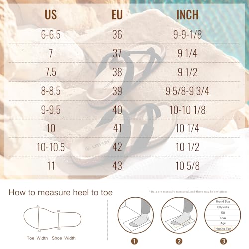 Litfun Women's Suede Cork Footbed Sandals with Adjustable Buckle R84792