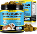 Anal Gland Support Soft Chews for Dog, 150PCs Dog Anal Gland Treats w/Pumpkin, Digestive Enzyme & Probiotics Support Healthy Bowel Function - Dog Health Supplies Fibre Supplements Chews - Beef Flavor