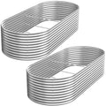 2 Pack 6x3FT Tall Galvanized Raised Garden Bed Outdoor,Metal Garden Bed for Vegetables,Steel Raised Beds for Gardening,Above Ground Garden Box for Flower-TA0