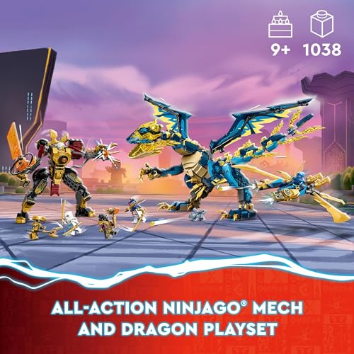 LEGO NINJAGO Elemental Dragon vs. The Empress Mech 71796 Building Toy Set L509