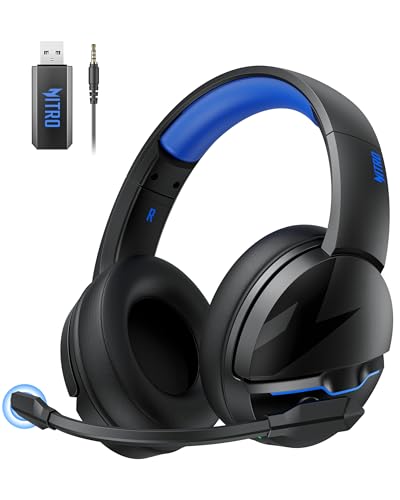 acer Wireless Gaming Headset for PS5, PC, Switch, Bluetooth 5.3, Noise Canceling Mic, Black X39806