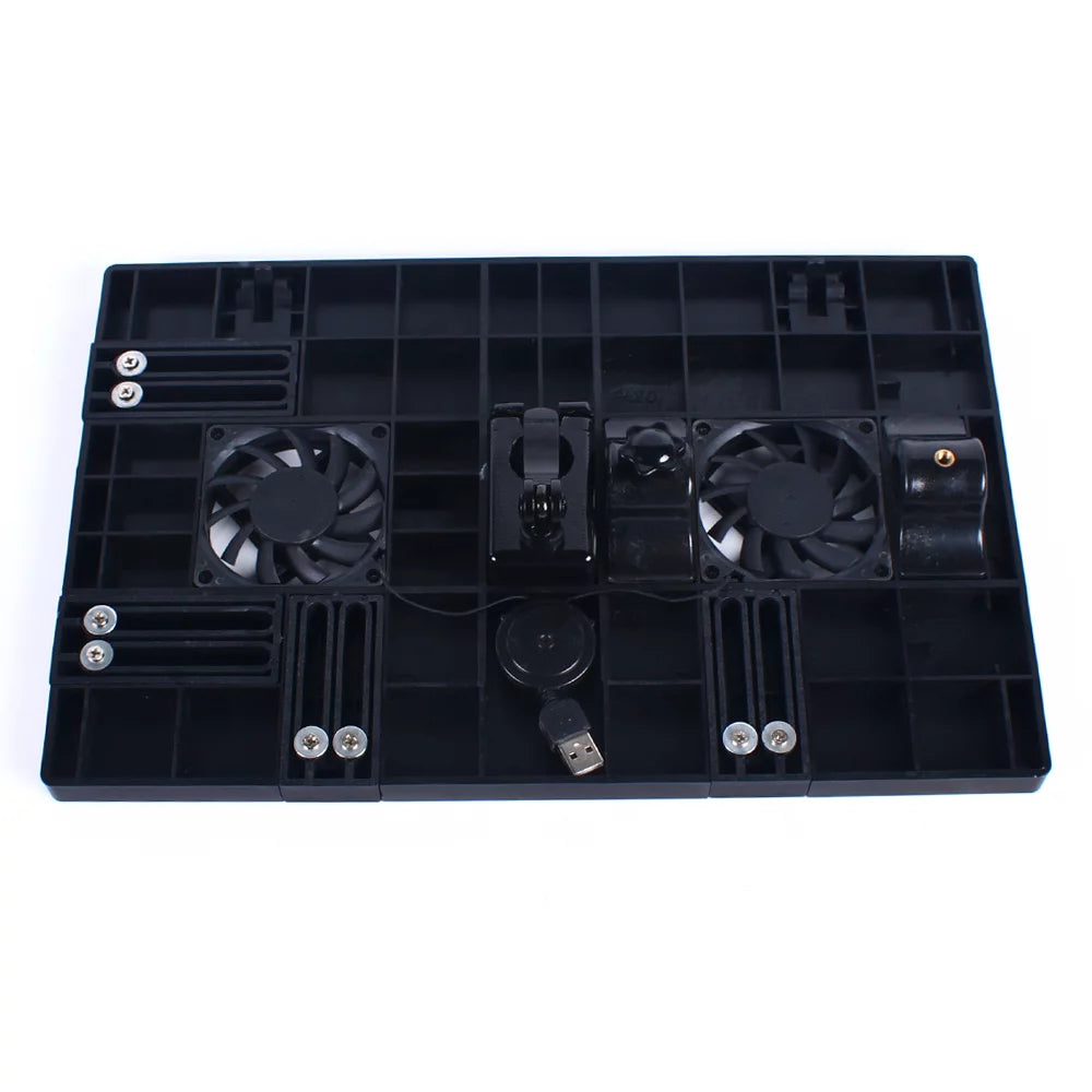 Anqidi Laptop Holder Motion Chair Leg Clamping Keyboard Tray with USB Fan and Mouse Mat G6275