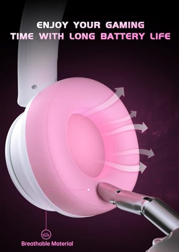 RYR Wireless Gaming Headset for Xbox, PS5, PS4, Bluetooth 5.3, Blackwhite W501869