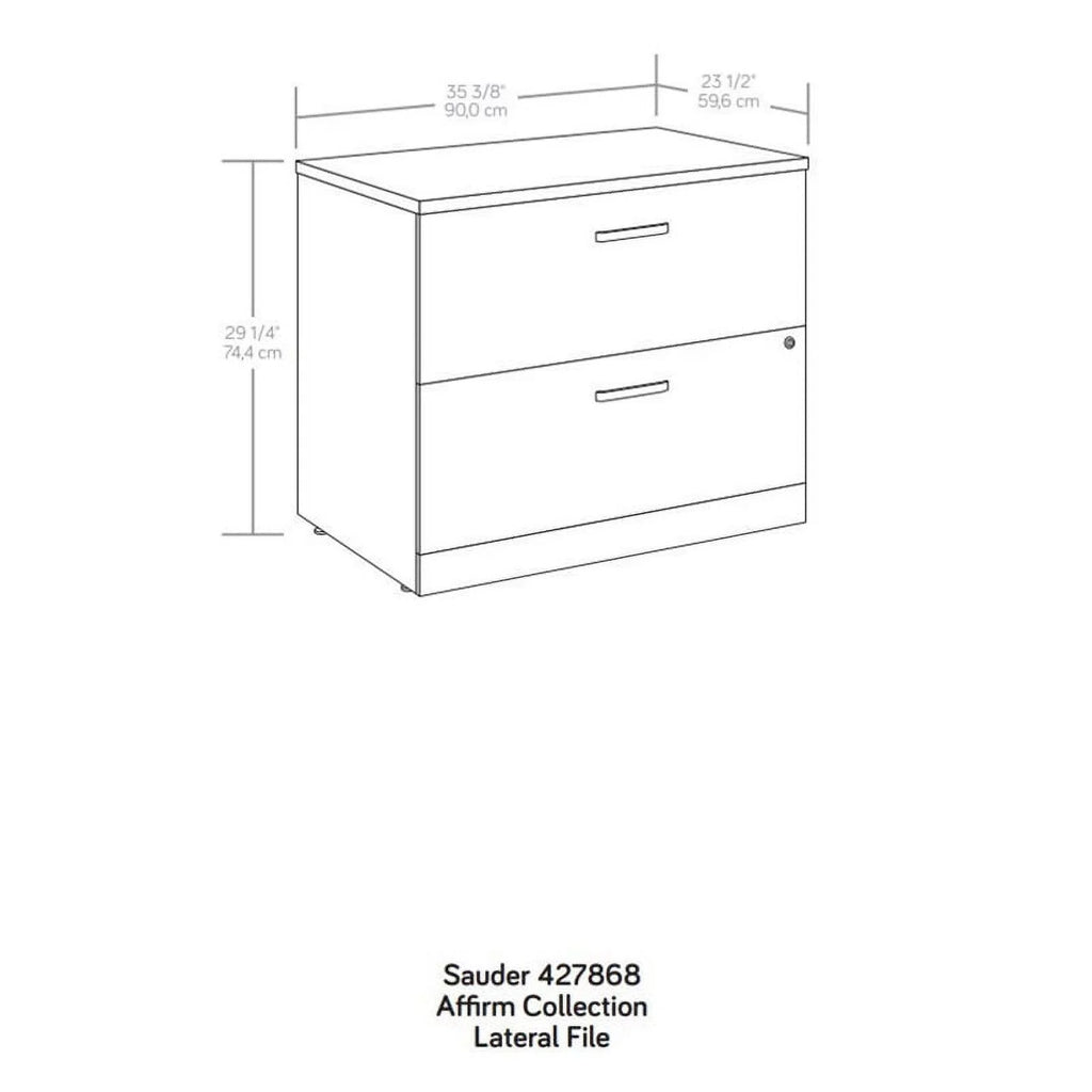 Pemberly Row Lateral Filing Cabinet, Engineered Wood, Classic Cherry K7659