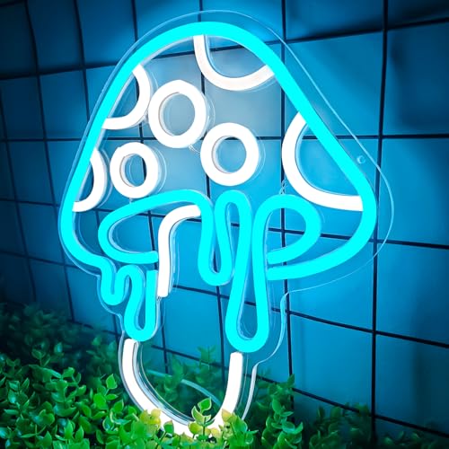 Mushroom Neon Sign Dimmable LED Night Light Wall Art for Bedroom Decor O27662