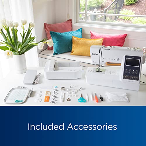 Brother SE700 Sewing and Embroidery Machine, Wireless LAN, 4" x 4" Hoop, White A786