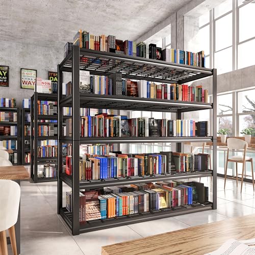 REIBII 60" W Garage Shelving Heavy Duty Metal Storage Shelves L4095