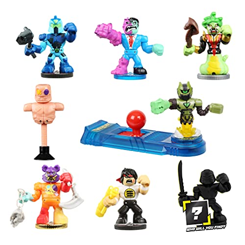 Legends of Akedo Button Bash Collector Pack Contains 10 Ultimate Arcade Warrior Action Figures and 2 Button Bash Controllers | Amazon Exclusive
