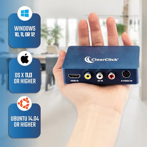 ClearClick Video to USB 1080P Audio Video Capture Device D18711