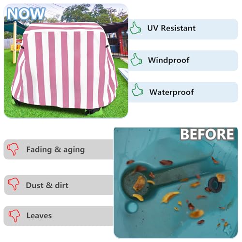Kids Water Table Cover Outdoor Play Heavy-Duty 600D Waterproof Blue Q47935